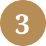 A gold circle with the white number 3 centered inside it.